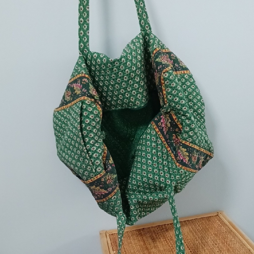Green Geometric Pattern Tote Bag